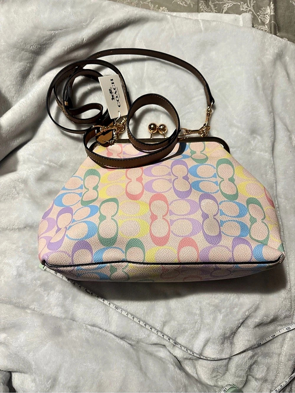 2 in 1 Fashion Kisslock Frame Bag Multi Color W/ a Good Matching Wallet Shoulder